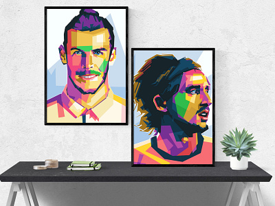 MODRIC & BALE WPAP cover illustration design football colorful football illustration frame design gareth bale illustration illustration poster luca modric pop art pop illustration poster design poster designer poster illustration real madrid tshirt design tshirt illustration