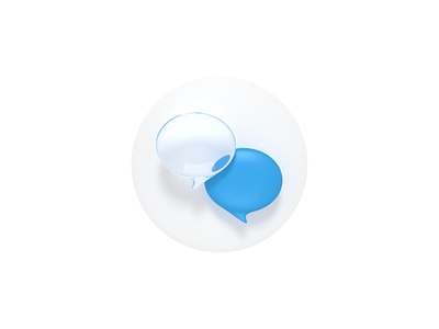 Chat 3D icon