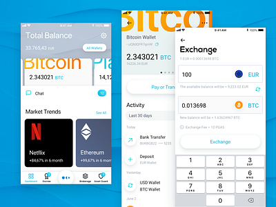 Platio App app application banking bitcoin crypto crypto currency crypto wallet design dribbble exchange ios ios app sketch ui ux wallet wallet app