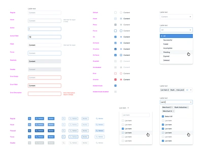 UI kit for design system app application buttons checkbox design design system guidelines inputs radiobutton select sketch ui ux web