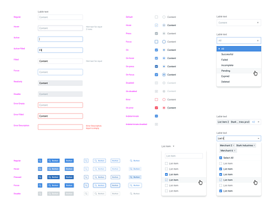 UI kit for design system app application buttons checkbox design design system guidelines inputs radiobutton select sketch ui ux web