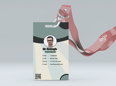 Id card design design graphic design id card identity card illustration