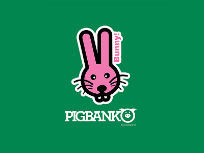 Pigbanko Bunny design vector