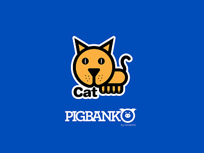 Pigbanko Cat design vector