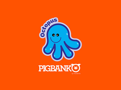 Pigbanko Octopus design vector