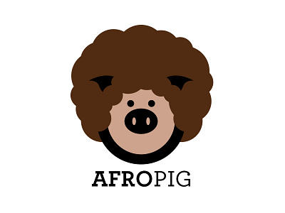 Pigbanko Afropig design vector