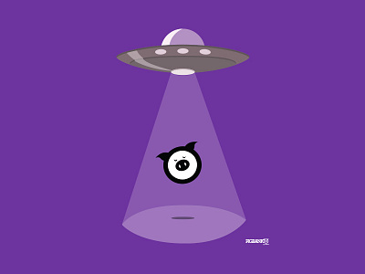 Pigbanko UFO design vector