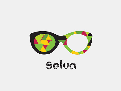 Selva Gafas design vector