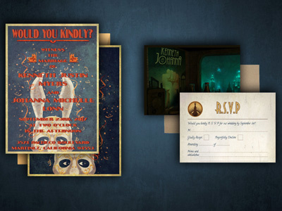 Bioshock Wedding Invitations bioshock graphic design print design typogaphy video games wedding invitations