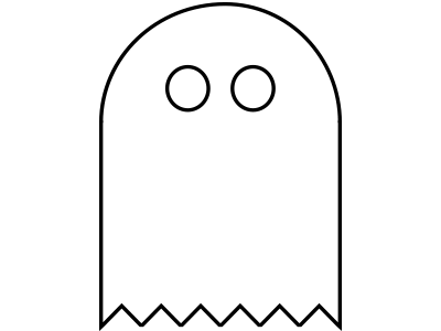 Boo ghost icon illustration vector