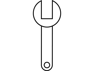 Wrench icon illustration vector wrench