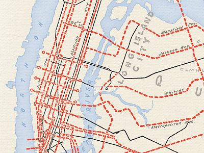 Colouring - Planned Subway Expansion, NYC, 1920