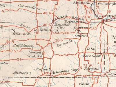 Digital Restoration of 1926 U.S. Highways Map