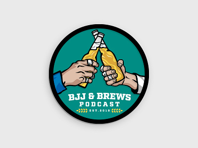 Podcast Logo bjj brews logo podcast podcast logo