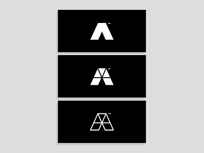 "A" Logo branding design graphic layout logo minimal