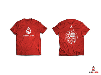 OneBlood T-Shirt oneblood rebrand t shirt