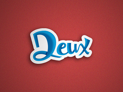 Deux Sticker