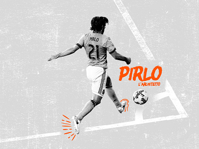 Pirlo L'Architetto futbol graphic italy new york nyfc pirlo soccer