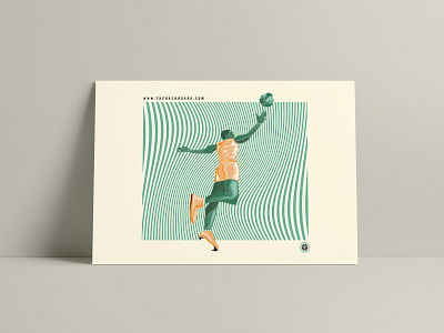 The Back Board basketball graphic illustration poster sports