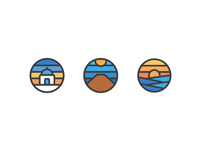 Santorini Badge