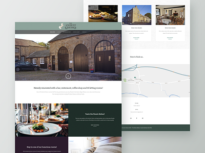 The Ancient Unicorn Hotel - Website Design Concept