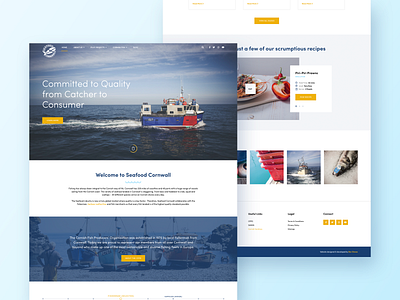 Seafood Cornwall - Bespoke Website Design