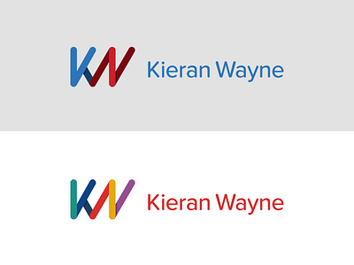 KW Personal Logo mark branding graphic design identity kw logo monogram personal