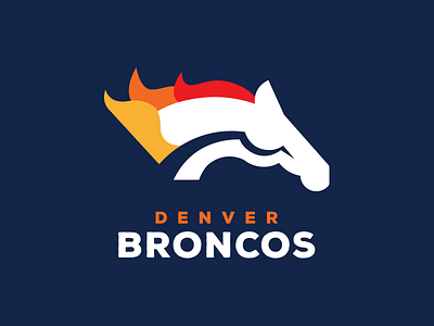 Denver Broncos broncos horse logo modern nfl