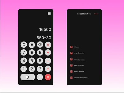 #DailyUI 004/100 calculator 
#designedBy Malthidar