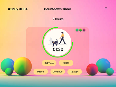 #DailyUI 014/100 countdown timer
#designedBy Malthidar