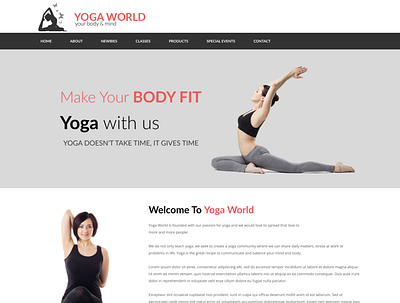 Yoga Website design figma uiuxdesign webdesign