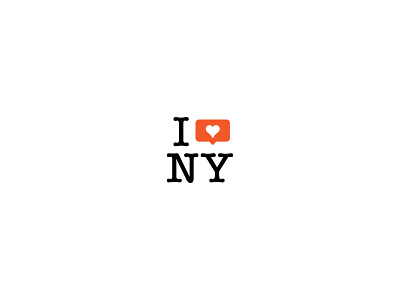 "I Love NY" 2016 Version brandmark icon logo logomark mark milton glaser new york ny symbol typography