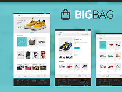 BigBag eCommerce clean ecommerce flat interface metro theme ui user interface ux