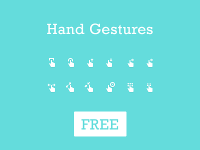 Gesture Icons - Free PSD - Vol 1 download finger flat free freebies gesture glyph hand icon icons psd