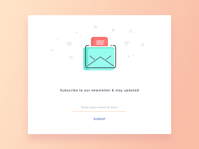 Day 4 - Newsletter Signup challenge daily ui design email newsletter product signup