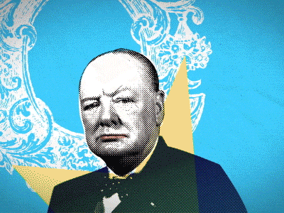 Winston Churchill 2danimation aftereffects animation churchill hats motiongraphics newspaper winstonchurchill