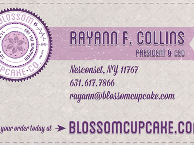 Blossom Biz Card - Front collateral