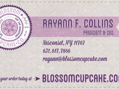 Blossom Biz Card - Front