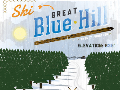 Ski Great Blue Hill poster