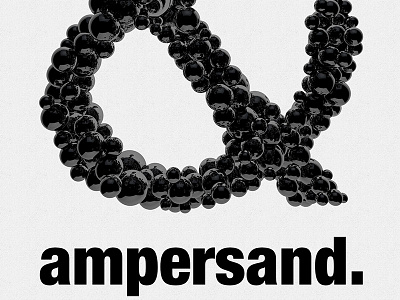 Ampersand ampersand c4d photoshop