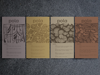 POLA branding chef design food graphic design hospitality illustration logo menu