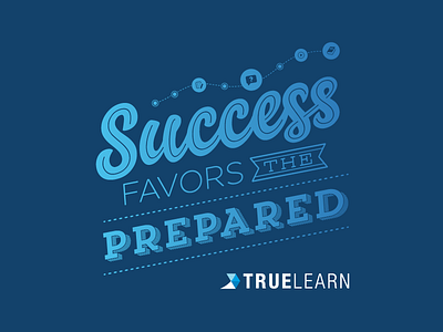 Success Favors the Prepared Shirt 2 hand lettering lettering success t shirt tech tshirt tshirt design typography