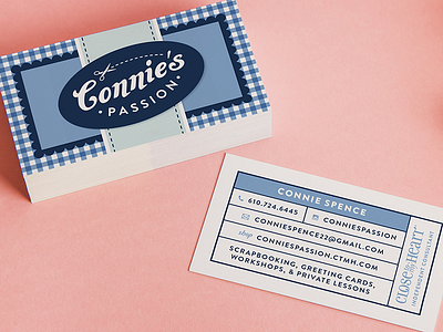 Connie's Passion Business Cards business cards close to my heart scrapbook scrapbooking