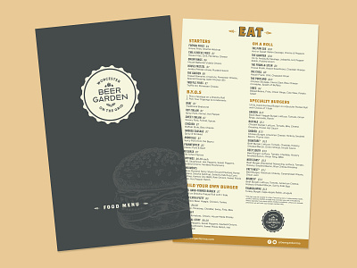 Beer Garden Menu bar menu beer beer garden biergarten menu