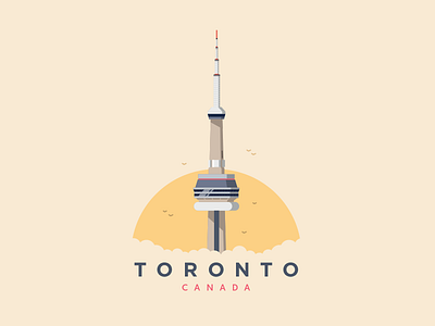 Toronto Canada anniversary badge canada city cn tower july 1 toronto