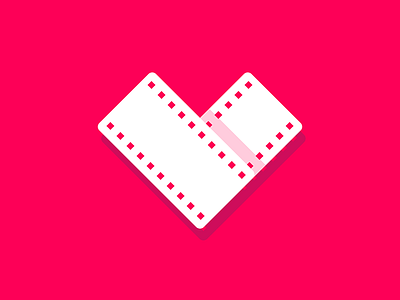 Love Movies colour design film icon logo movie pink webdesign