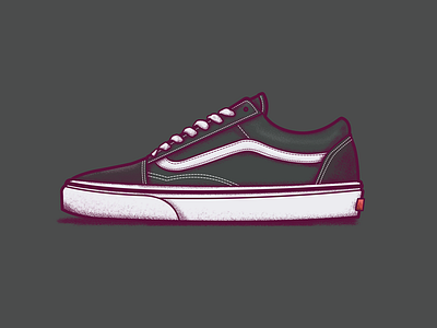 Old Skool Vans illustration shoe sneaker texture trainer vans vector