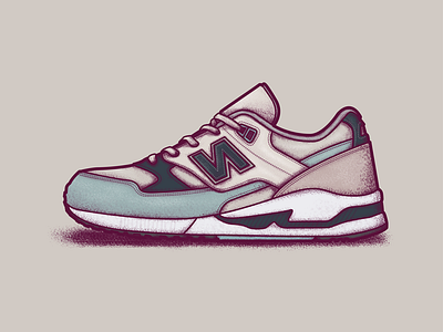 New Balance illustration new balance shoe sneaker texture trainer vector