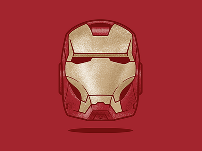 Iron Man Helmet avengers comic helmet hero illustration iron man marvel movie super texture vector