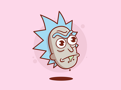 Rick and Morty! avatar cartoon character icon illustration kid man outline rick and morty science scientist tv series